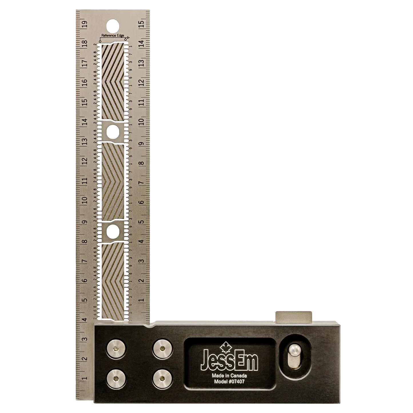 Squadra di precisione in acciaio inox Flex Grip 200 mm | JessEm