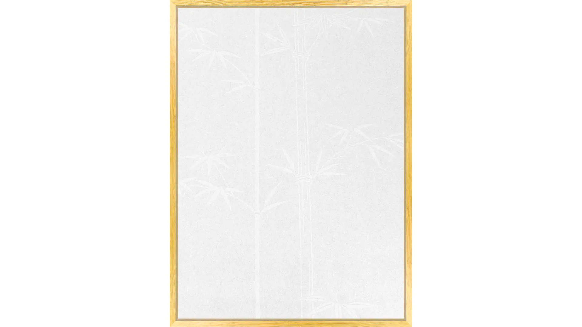 Carta per Shoji bianca con motivo bambù 94cm x 720cm
