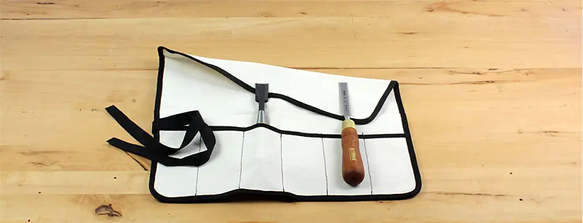 Trousse porta attrezzi con nastri per legare