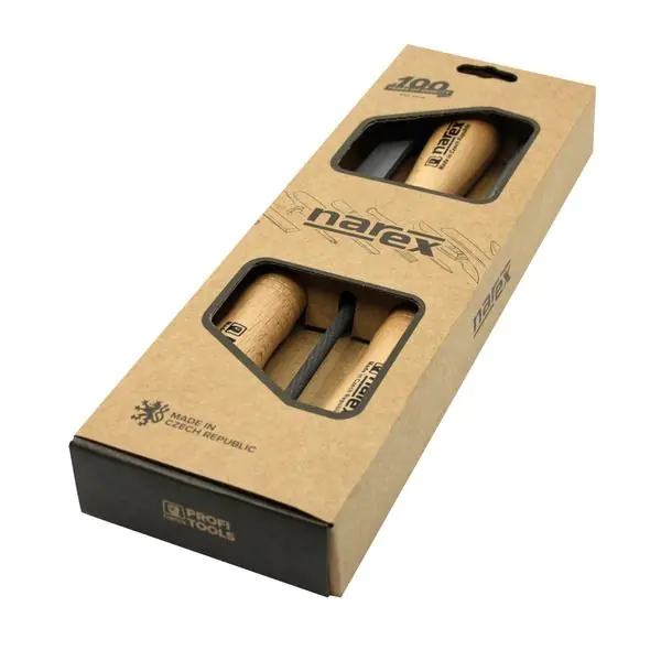 Set di 3 lime, 20x5x200 mm; D8x200 mm; 20x6,5x200 mm NAREX