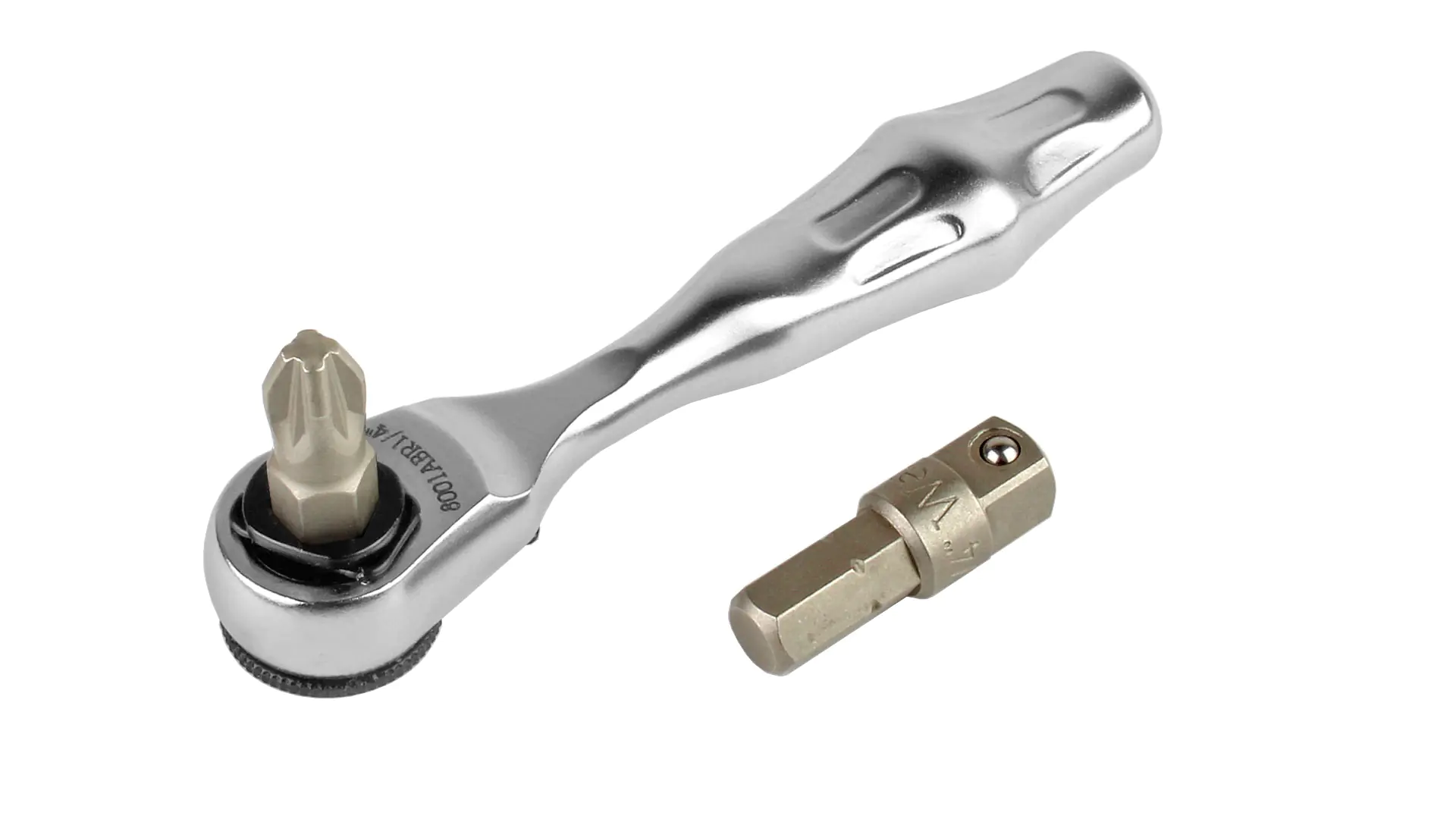 Cricchetto portainserti con portainserti standard da 1/4″ e adattatore per bussole da 1/4″ WERA