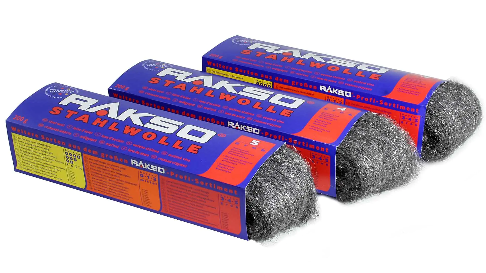 Lana d'acciaio grossa 200g RAKSO