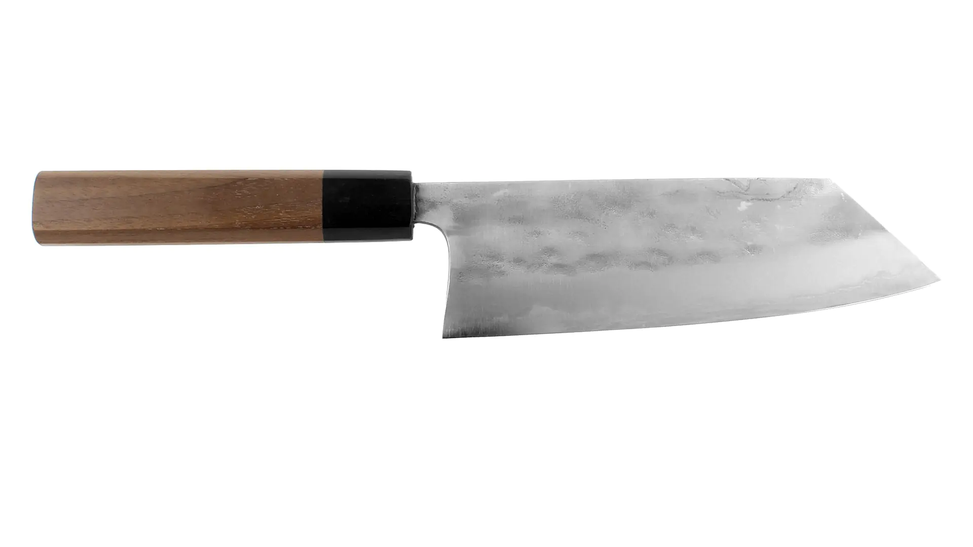 Nashiji Bunka Blade Length 170 mm Jap. Kitchen Knife Aogami No. 1  Walnut Handle KATSUTO TANAKA