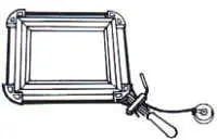 Morsetta per cornice di 4 ganasce di aluminio e 7 m corda di acciaio Morsetta per cornice di 4 ganasce di aluminio e 7 m corda di acciaio