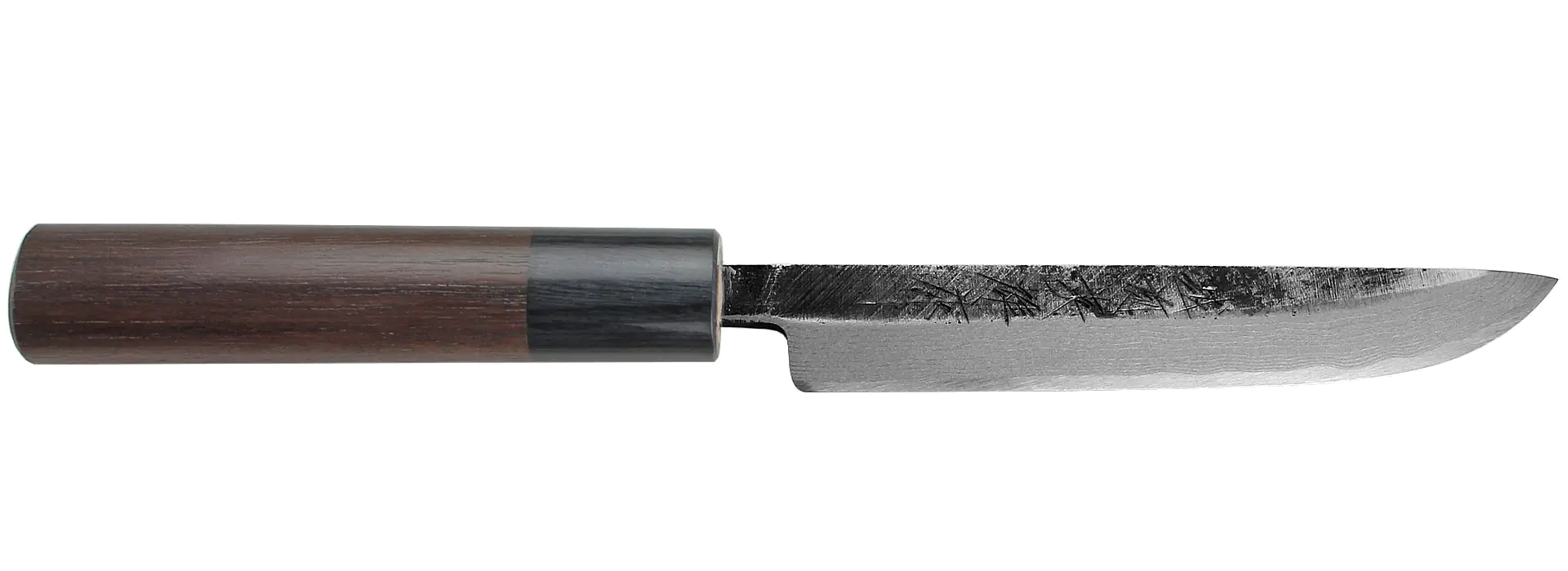Matsuba Hocho - Coltello giapponese multiuso in acciaio di damasco/acciaio bianco lama 120 mm HIDEO KITAOKA