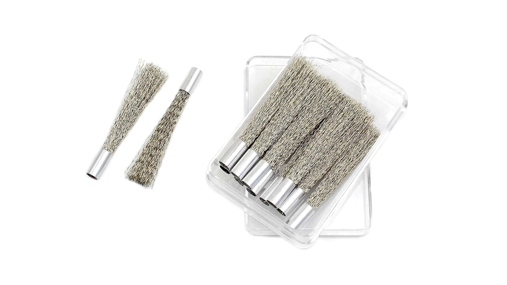 Set di 12 cartucce di ricambio per spazzola a filo di acciaio 4 mm