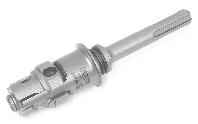 Codolo di fissaggio SDS-Plus da 22 a 45 mm per fresa a tazza Poly-Clic di diametro per metalli duri MIYANAGA