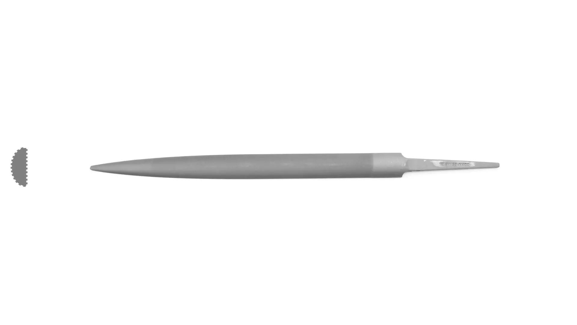 Lima semitonda sottile taglio 4 lunghezza taglio 150 mm SWISS MADE