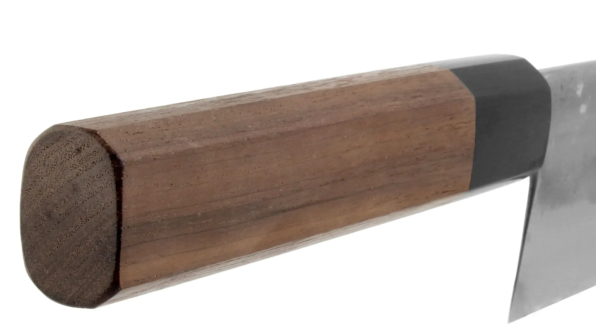 Nashiji Santoku Blade Length 165 mm Jap. Kitchen Knife Aogami No. 1  Walnut Handle KATSUTO TANAKA Nashiji Santoku Blade Length 165 mm Jap. Kitchen Knife Aogami No. 1  Walnut Handle KATSUTO TANAKA