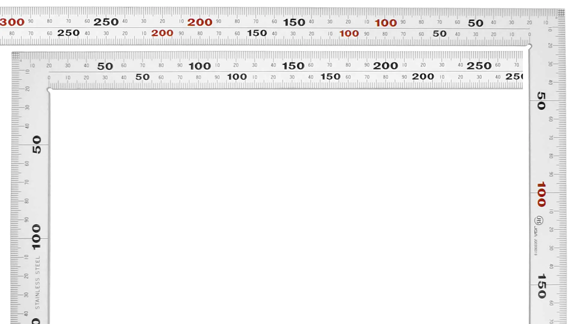 Squadra da carpentiere giapponese rigida grande 50 cm SHINWA Squadra da carpentiere giapponese rigida grande 50 cm SHINWA