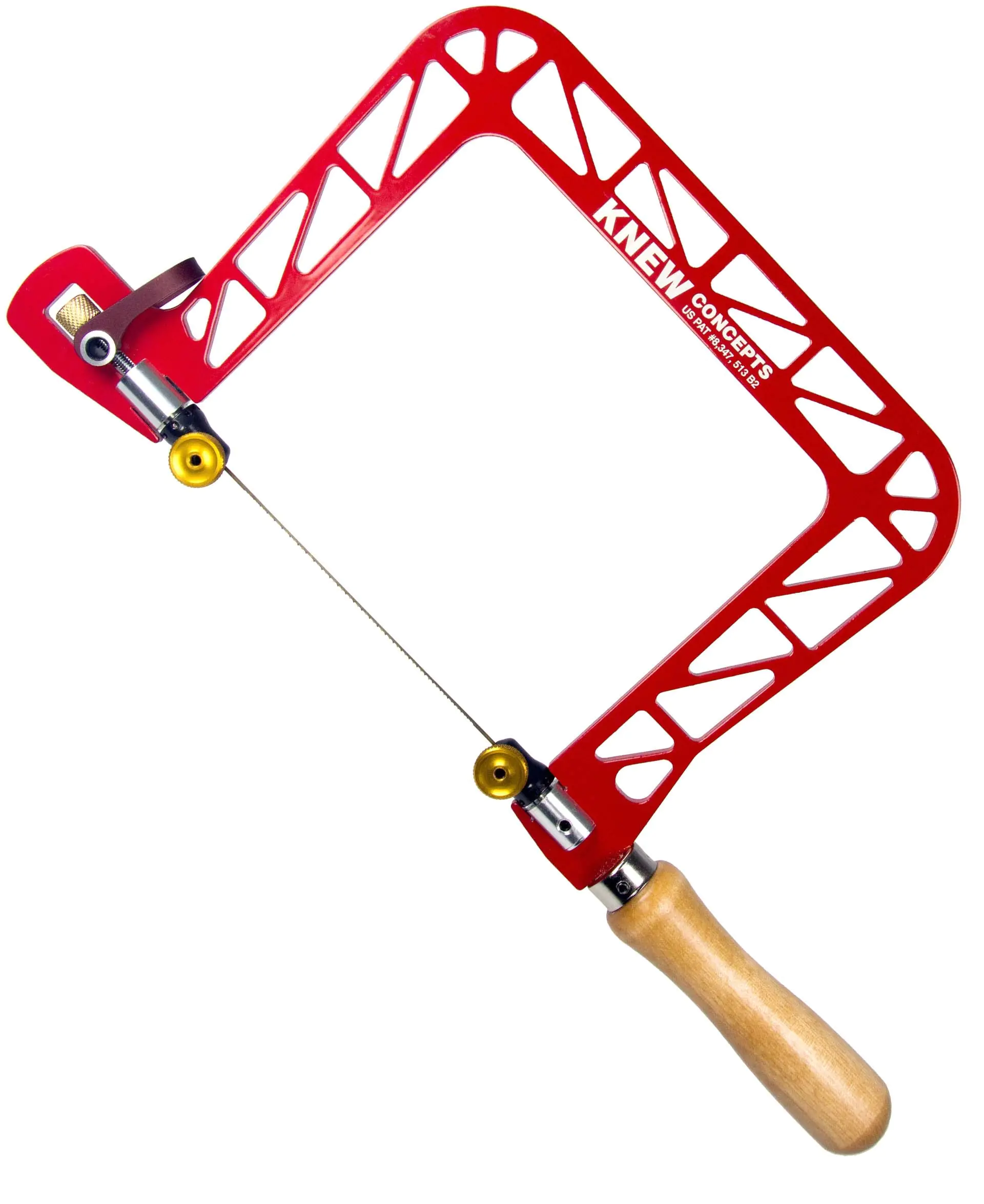 MK IV Heavy Fret Saw with Cam-Lever and 360° Swivel Blade Clamps Frame Height 5 inches - 125 mm KNEW CONCEPTS