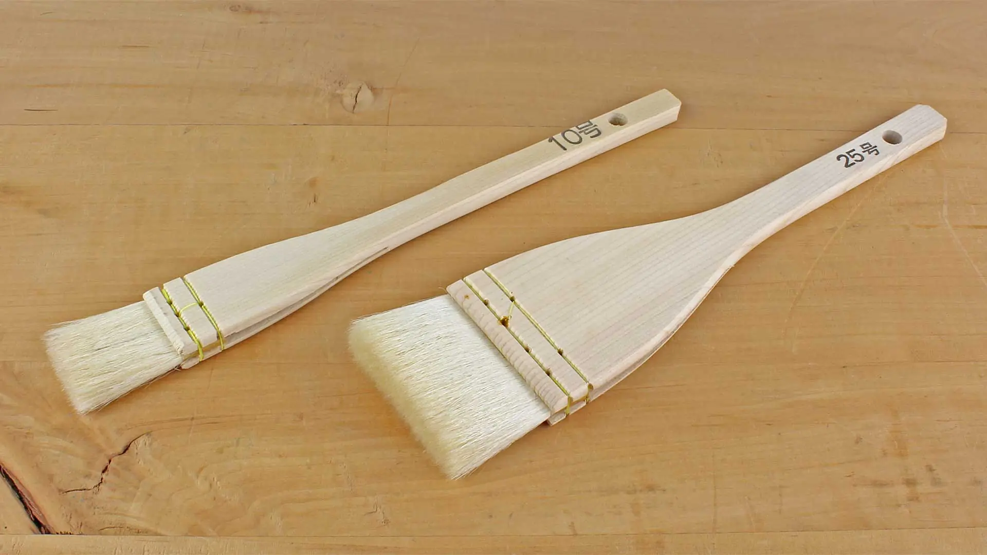 Pennello di capelli di capra bianco 30 mm con manico in legno Pennello di capelli di capra bianco 30 mm con manico in legno