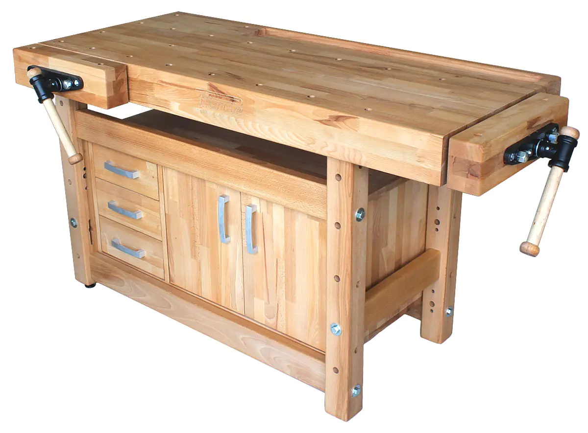 Banco da falegname PROFI 1500 con armadietto inferiore