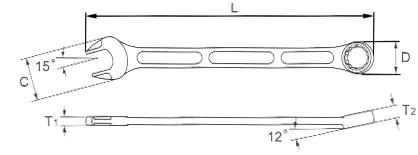 Combination Wrench 21 mm ASAHI LIGHTOOL Combination Wrench 21 mm ASAHI LIGHTOOL