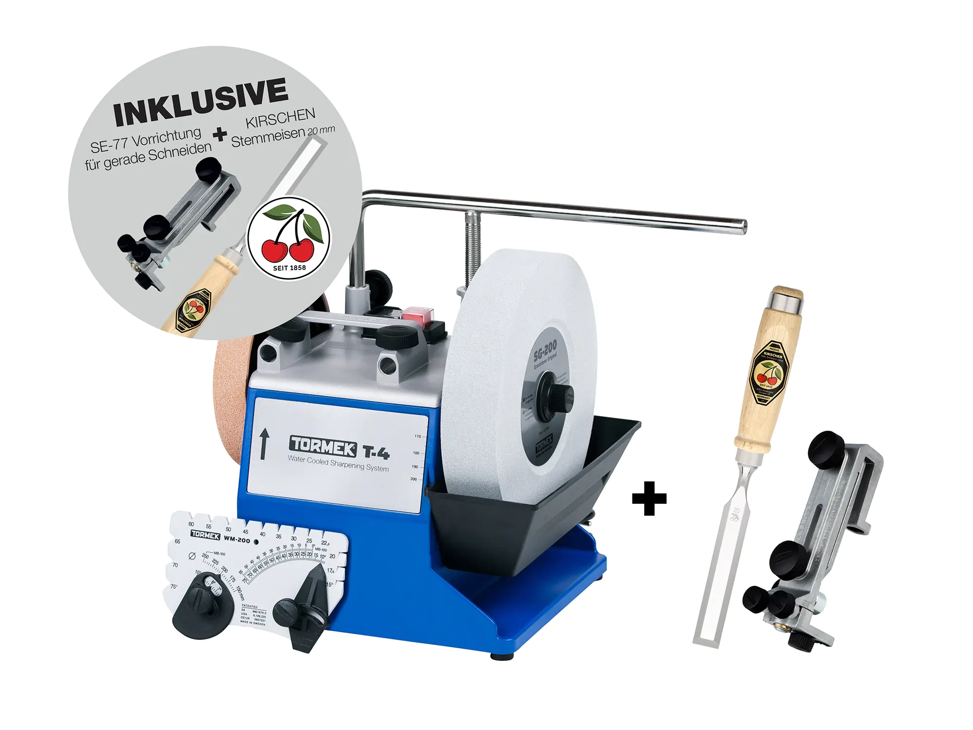 TORMEK T4 + SE-77 + Kirschen Scalpello a umido Edizione speciale Autunno 2025