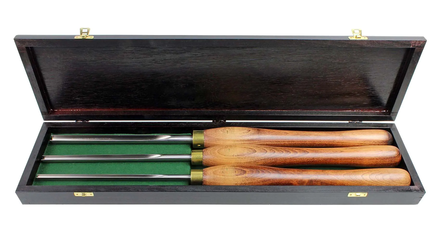 Set di 3 sgorbie a scavare in cassetto di legno CROWN