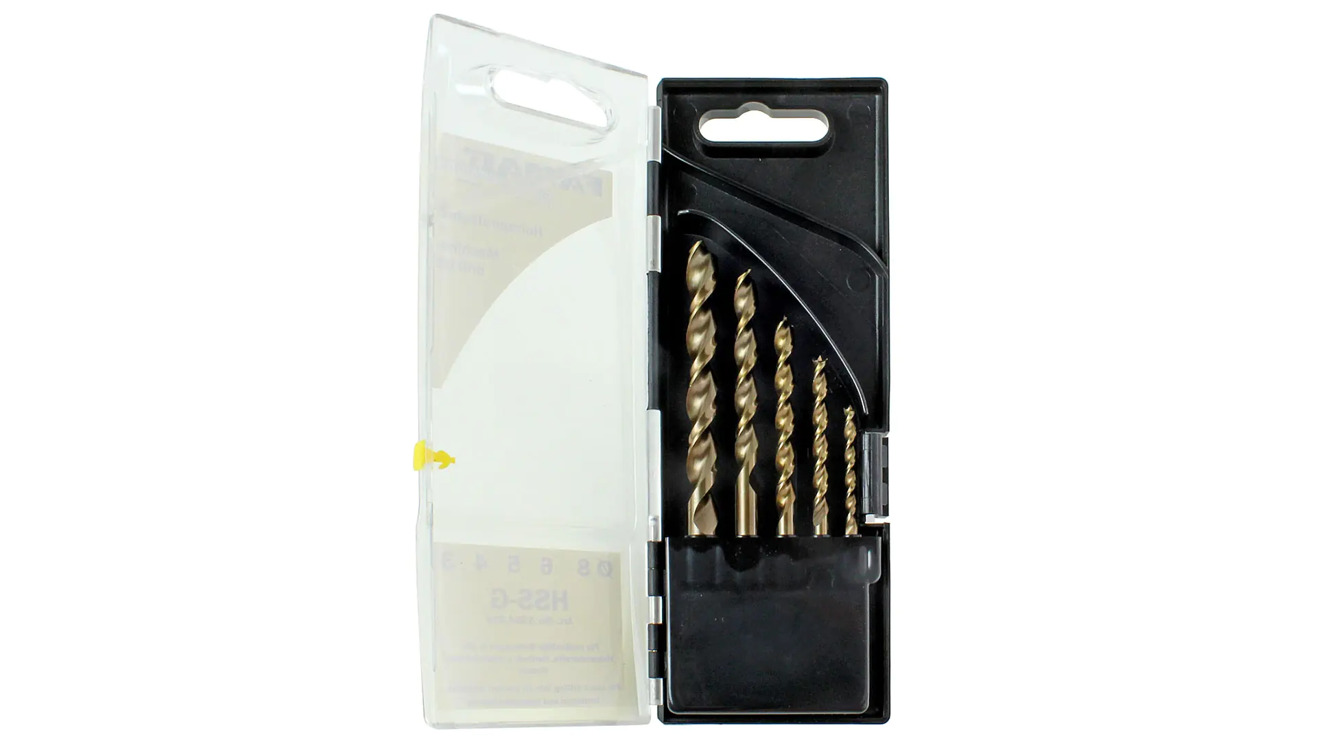 Set di 5 punte elicoidali per legno HSS-G imballo in blister series 1594 FAMAG