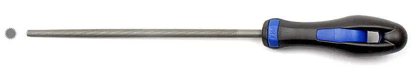 Lima tonda con manico ergonomico taglio 2 lunghezza taglio 200 mm AJAX