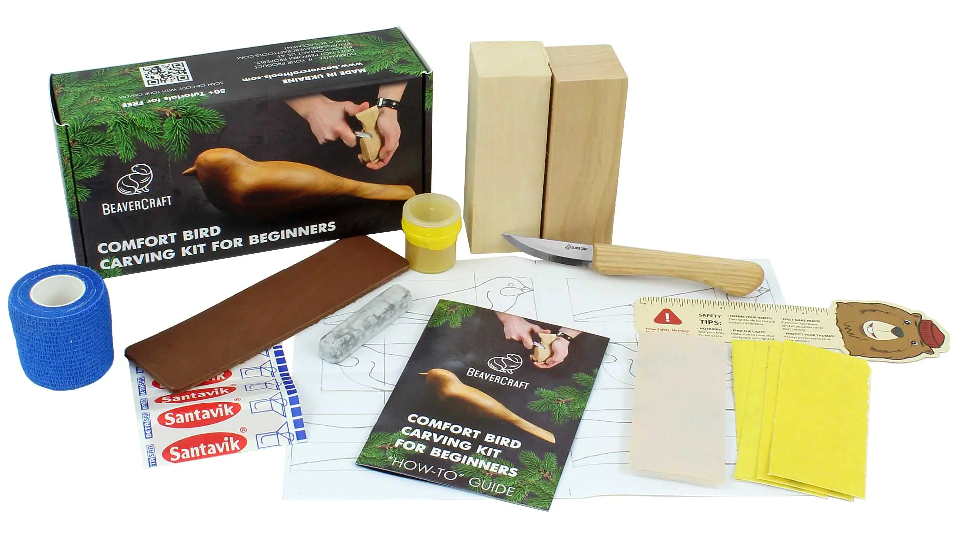 Kit per l'intaglio di uccelli BEAVERCRAFT