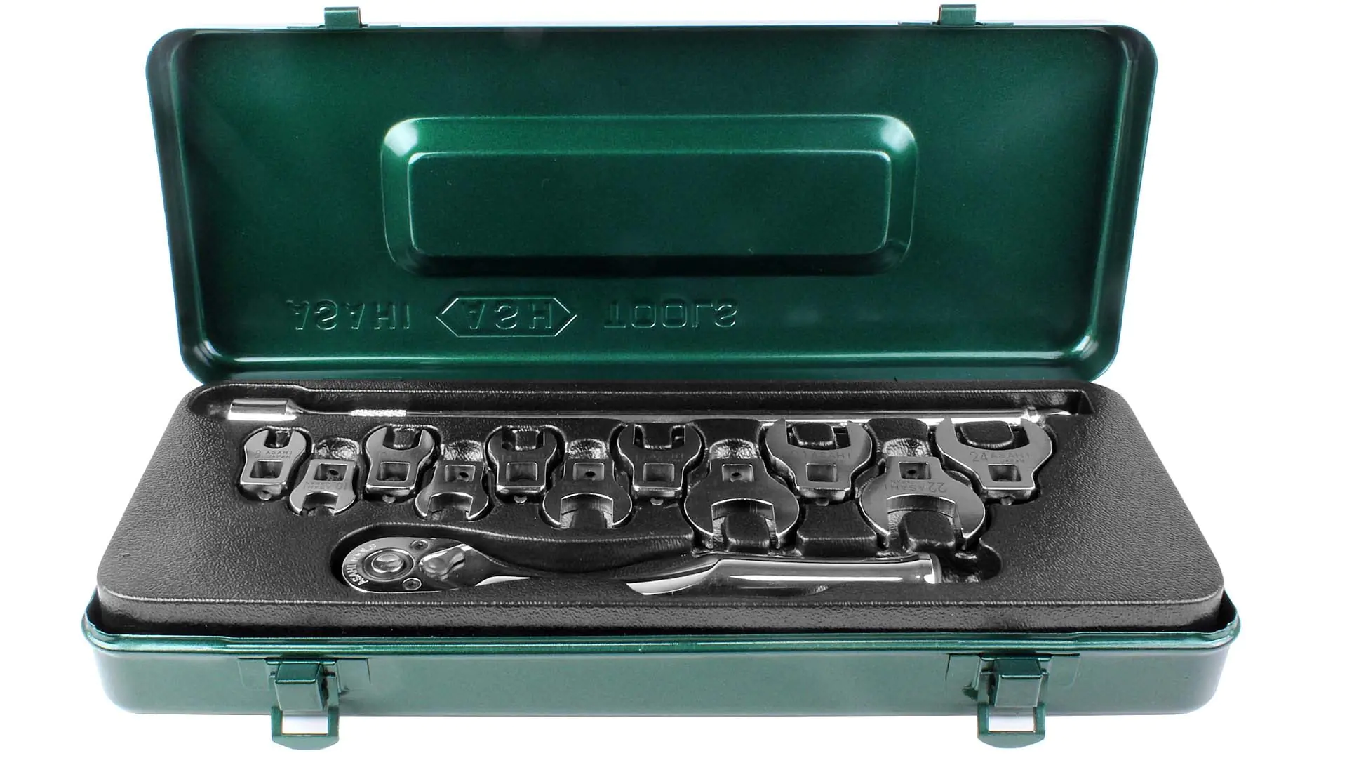 13 Pcs Set Crowfoot Spanners 3/8 inch ASAHI