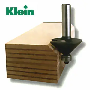 Frese per smussare con cuscinetto a sfera TCT D=31,8mm B=13mm L=51mm Winkel=45° Z=2 S=8mm KLEIN Frese per smussare con cuscinetto a sfera TCT D=31,8mm B=13mm L=51mm Winkel=45° Z=2 S=8mm KLEIN