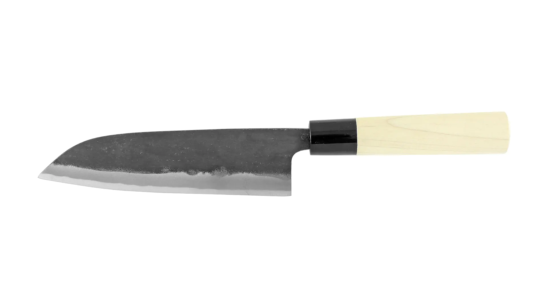 Santoku - Coltello giapponese nero multiuso in acciaio bianco lama 165 mm Sontoku Santoku - Coltello giapponese nero multiuso in acciaio bianco lama 165 mm Sontoku