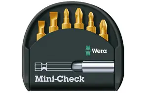 Mini Check TiN PH con bit assortimento e porta-inserti universale WERA