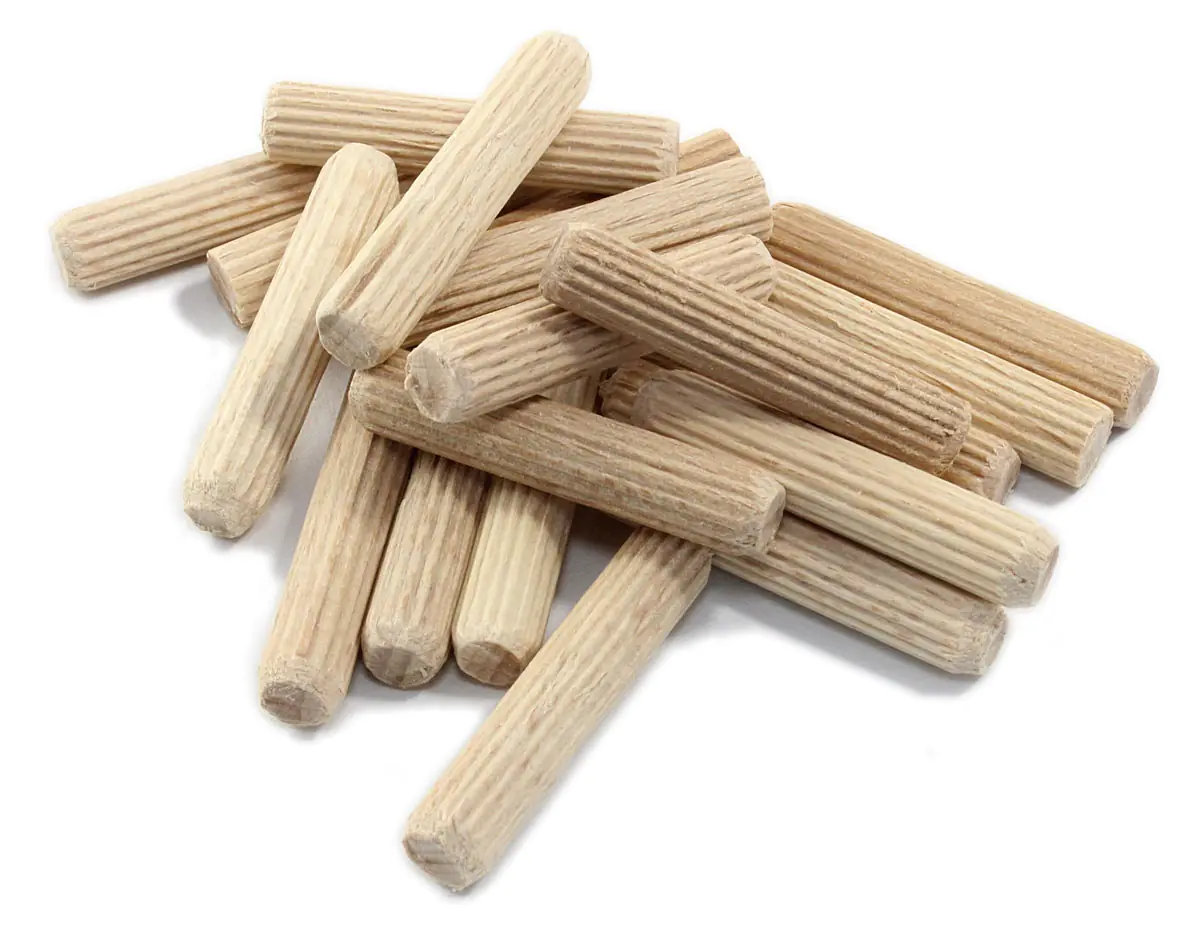Spine scanalate in legno di faggio, 6 x 30 mm