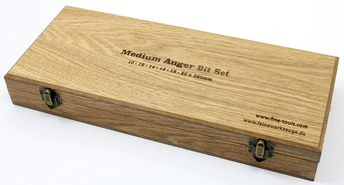 Set di 6 trivelle a elica 10-12-14-16-18-20 mm LT 320 mm in scatola di legno Set di 6 trivelle a elica 10-12-14-16-18-20 mm LT 320 mm in scatola di legno