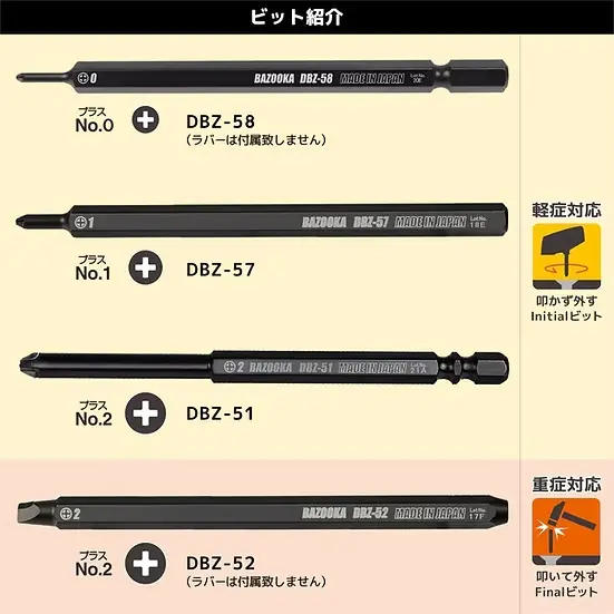 4-in-1 105mm Set di estrattori per viti a Phillips ENGINEER 4-in-1 105mm Set di estrattori per viti a Phillips ENGINEER
