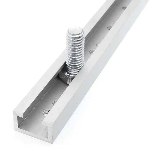 Binari a T metrici 17 x 10 mm lunghezza 600 mm AWESO Binari a T metrici 17 x 10 mm lunghezza 600 mm AWESO