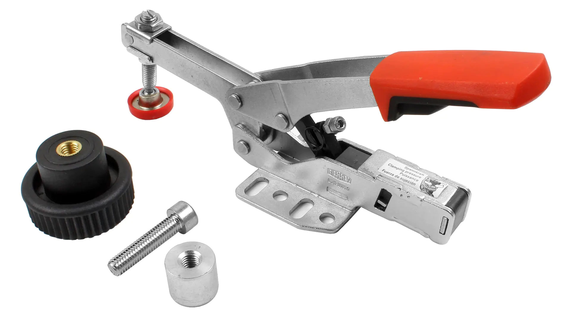 STC-HH50-T20 Auto-Adjust Toggle Clamp with horiz. Lock Pos. with horiz. Base Plate with adapter for multifunction tables BESSEY STC-HH50-T20 Auto-Adjust Toggle Clamp with horiz. Lock Pos. with horiz. Base Plate with adapter for multifunction tables BESSEY