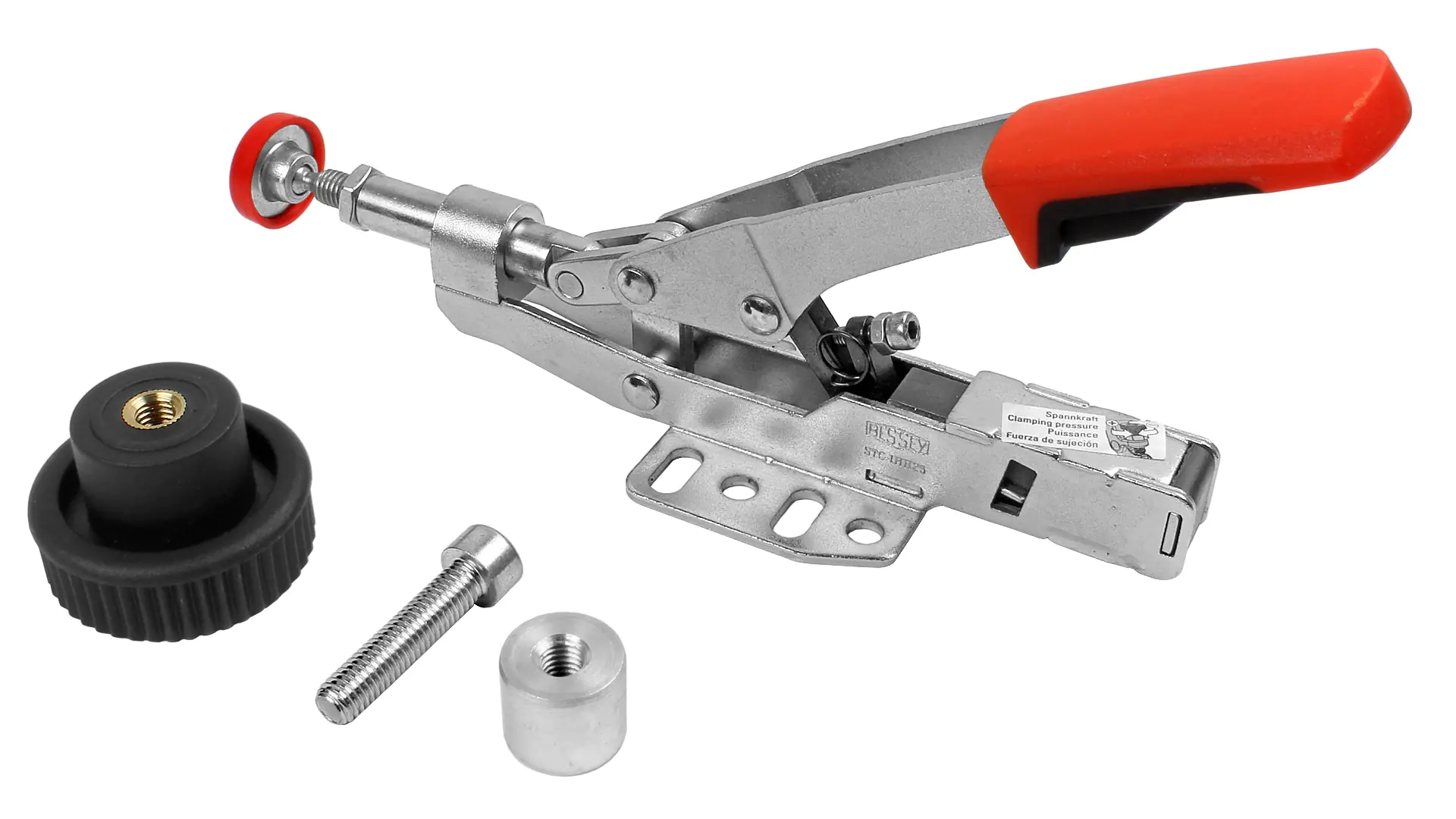 STC-IHH25-T20 Push/Pull Clamp with horizontal Base Plate with adapter for multifunction tables BESSEY STC-IHH25-T20 Push/Pull Clamp with horizontal Base Plate with adapter for multifunction tables BESSEY