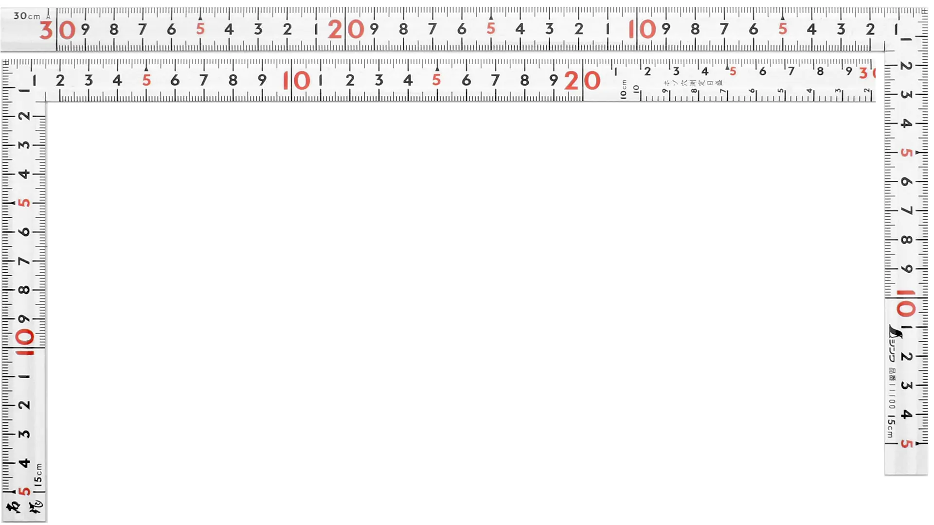 Squadra da carpentiere giapponese white flessibile piccola 30 cm SHINWA Squadra da carpentiere giapponese white flessibile piccola 30 cm SHINWA