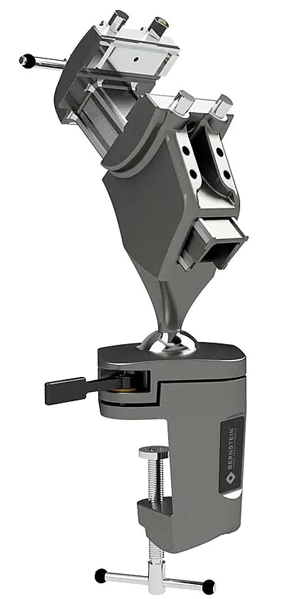 Ball Joint Vice Spannfix 4.0 for clamping on worktops jaw width 100 mm clamping width 105 mm BERNSTEIN Ball Joint Vice Spannfix 4.0 for clamping on worktops jaw width 100 mm clamping width 105 mm BERNSTEIN