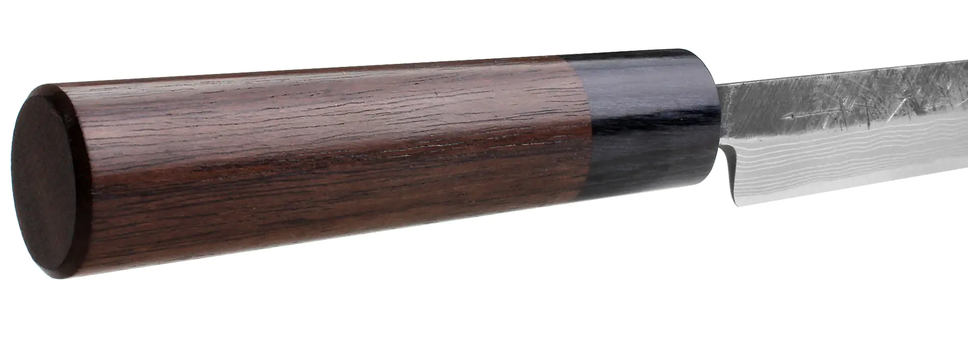 Matsuba Hocho - Coltello giapponese multiuso in acciaio di damasco/acciaio bianco lama 120 mm HIDEO KITAOKA Matsuba Hocho - Coltello giapponese multiuso in acciaio di damasco/acciaio bianco lama 120 mm HIDEO KITAOKA