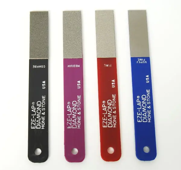 Set di 4 affilatoi diamantati Super Fine/Fine/Medio/Grossa superficie di affilatura 51 x 19 mm EZE-LAP