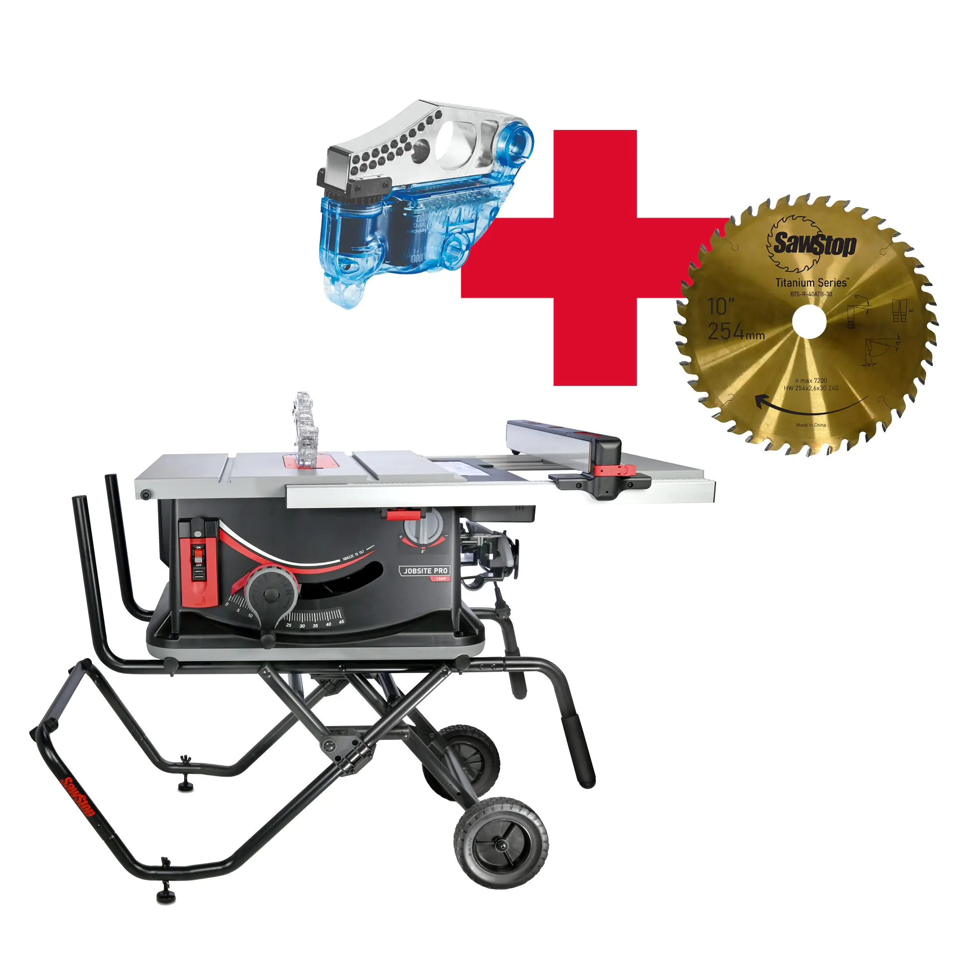 Sega circolare da banco Jobsite Saw PRO - JSS - incl. supporto mobile SawStop - PROMOZIONE