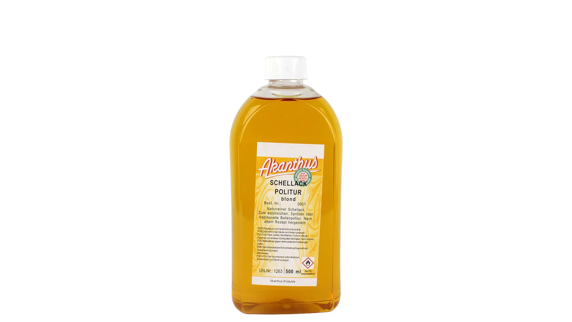 lustro-gommalacca fatto di gommalcca senza cera e scolorito 500 ml