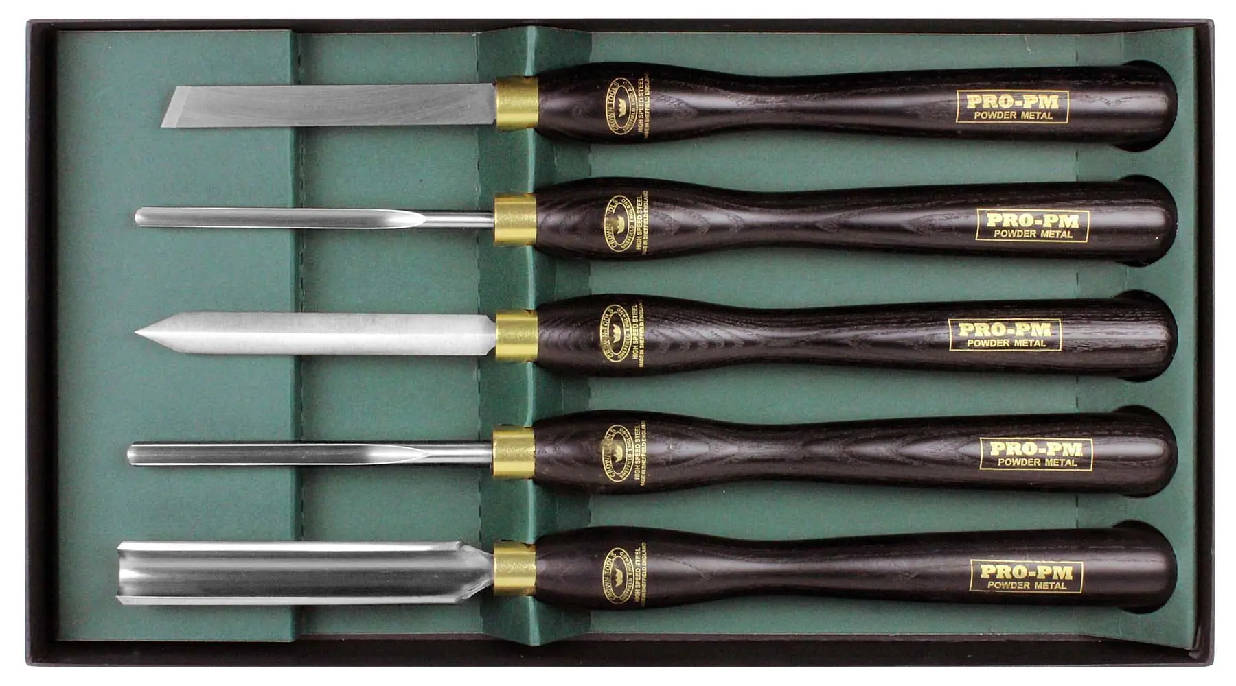 Set di 5 Pro-PM untensili per tornitura CROWN