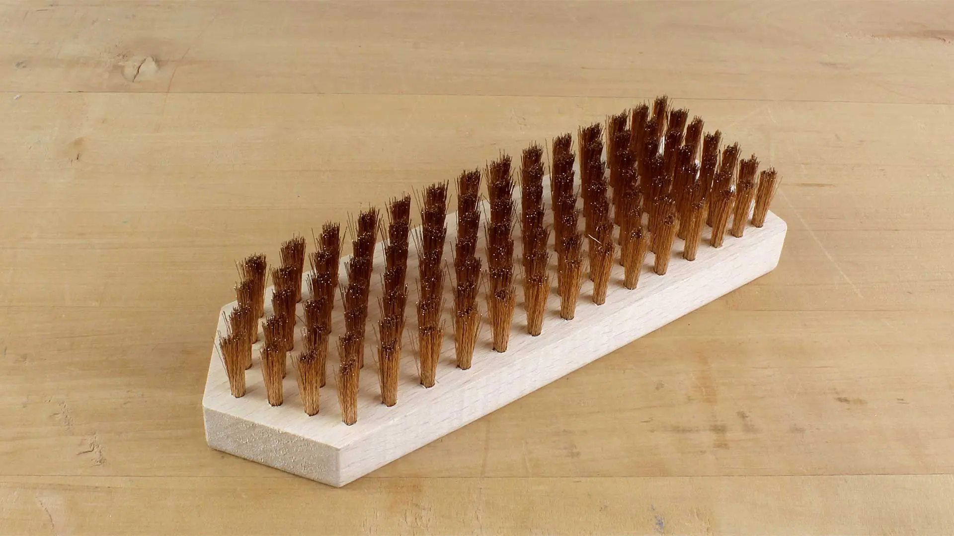 Spazzola di mordenzatura di filo di bronzo ondulato 180x60mm