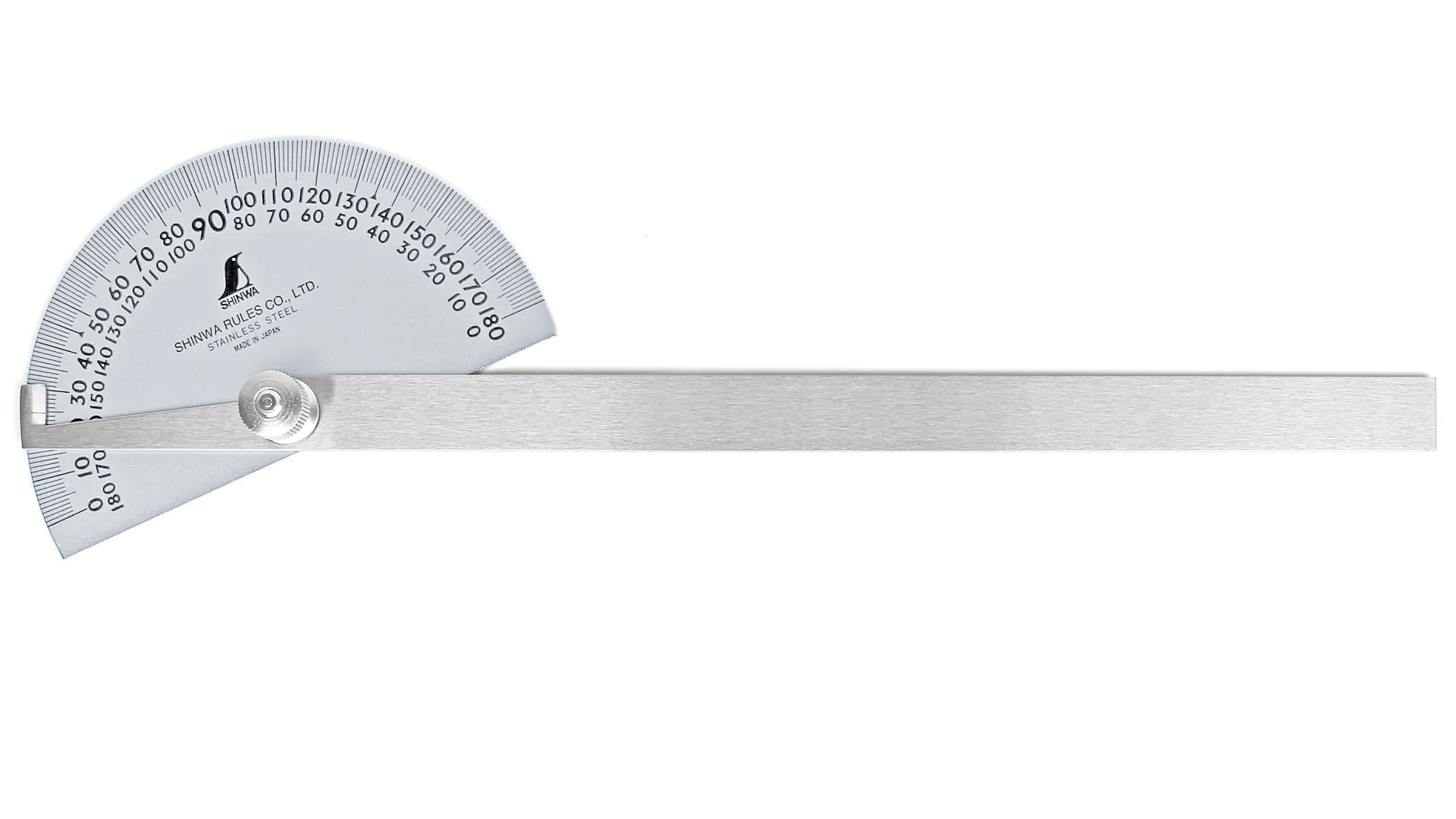 Protractor Angle Plate Diameter 120 mm Length of Blade 245 mm SHINWA Protractor Angle Plate Diameter 120 mm Length of Blade 245 mm SHINWA