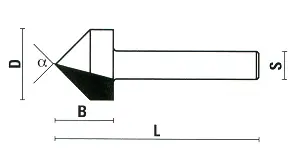 Fresa a V o fresa per incisioni con gambo da 6 mm o 8 mm