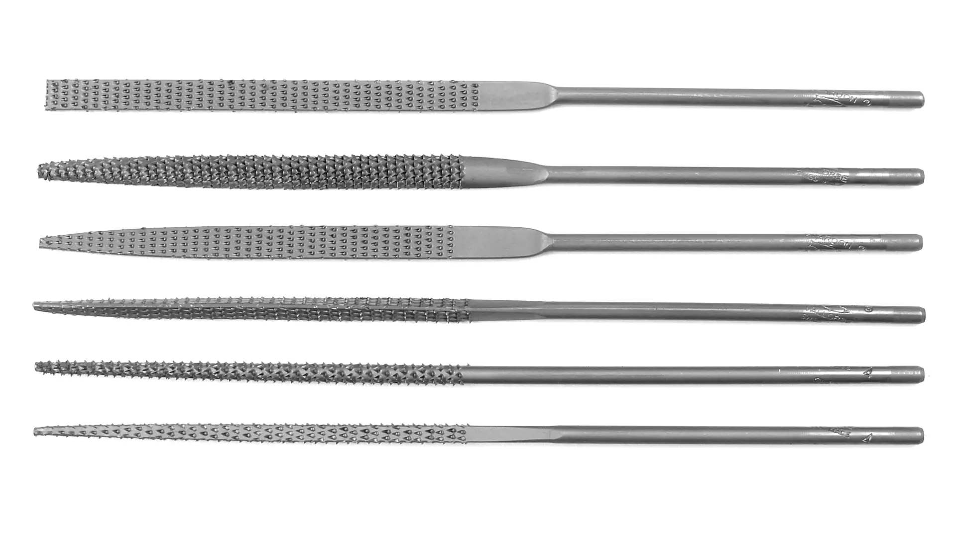Set di 6 raspe ad ago taglio raspa svizzero 4 VALLORBE