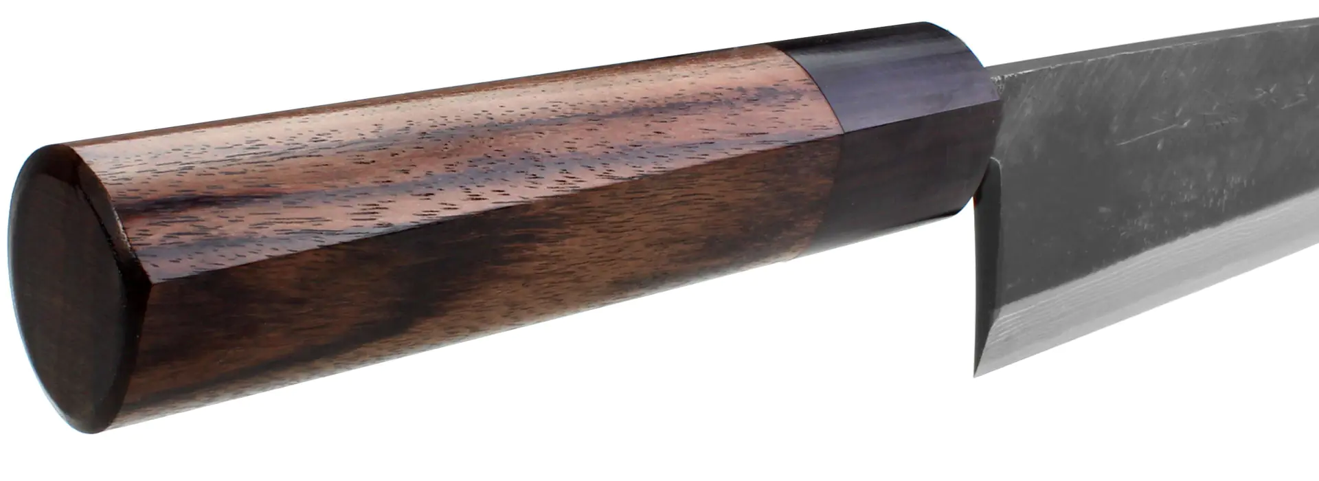 Mioroshi Hocho - Coltello giapponese multiuso in acciaio di damasco/acciaio bianco lama 210 mm HIDEO KITAOKA Mioroshi Hocho - Coltello giapponese multiuso in acciaio di damasco/acciaio bianco lama 210 mm HIDEO KITAOKA