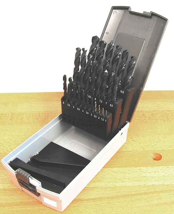 Set punte elicoidali HSS 1,0 - 13,0 mm con incremento di 0,5 mm LOEHER 140/20 in scatola di plastica