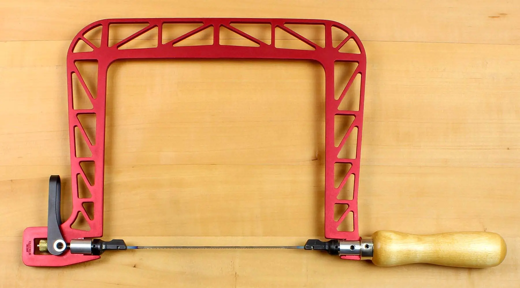 Seghetto a copiare tensione lama mediante leva rotazione completa di 360° gradi altezza 165 mm (6-1/2 inches) KNEW CONCEPTS