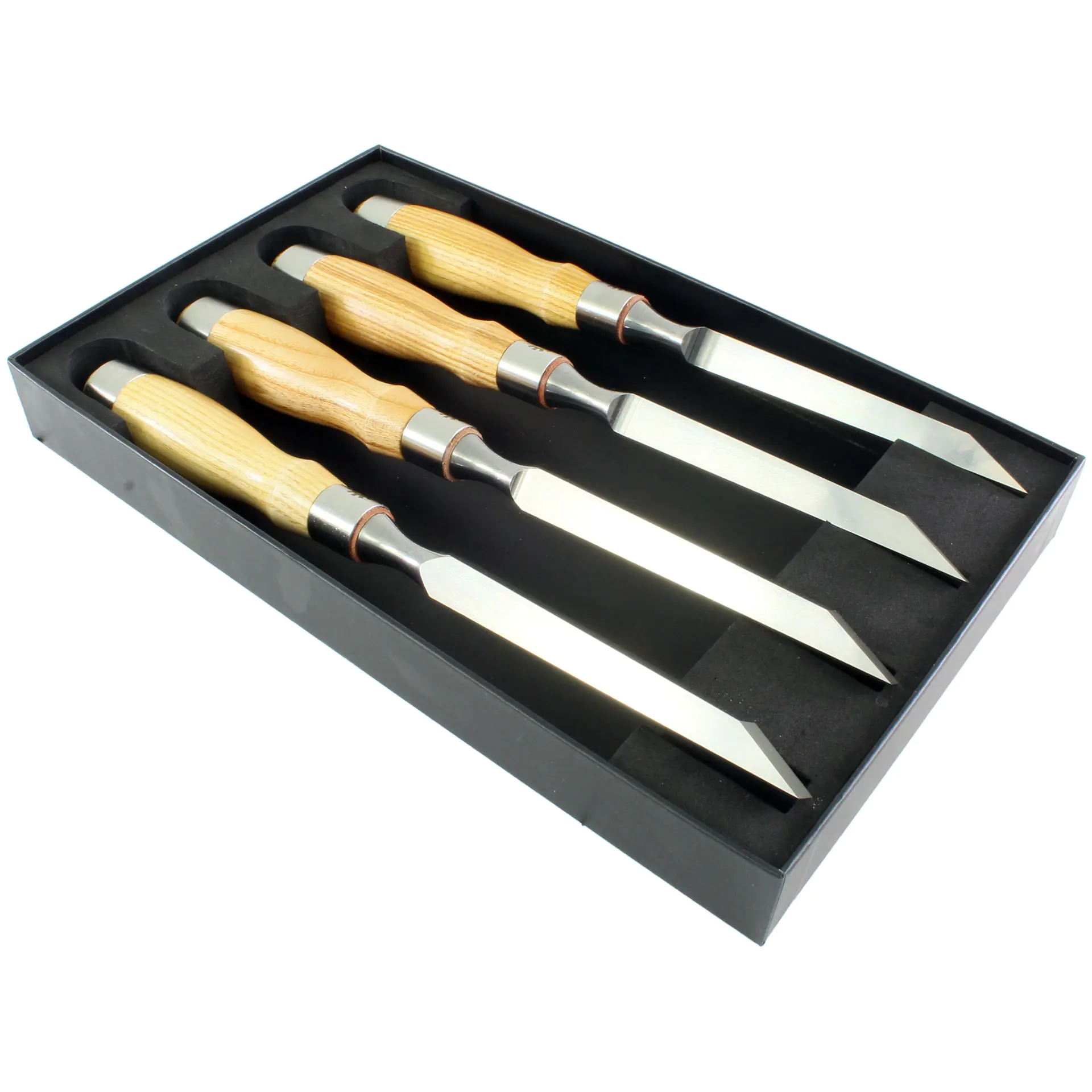 Set di 4 scalpelli per mortase RICHTER 3-6-10-12mm NAREX Set di 4 scalpelli per mortase RICHTER 3-6-10-12mm NAREX
