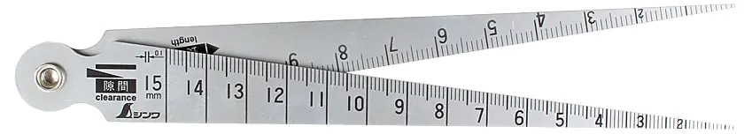 Taper Gage for Clearance Hole Diameter Length  1 - 15 mm SHINWA