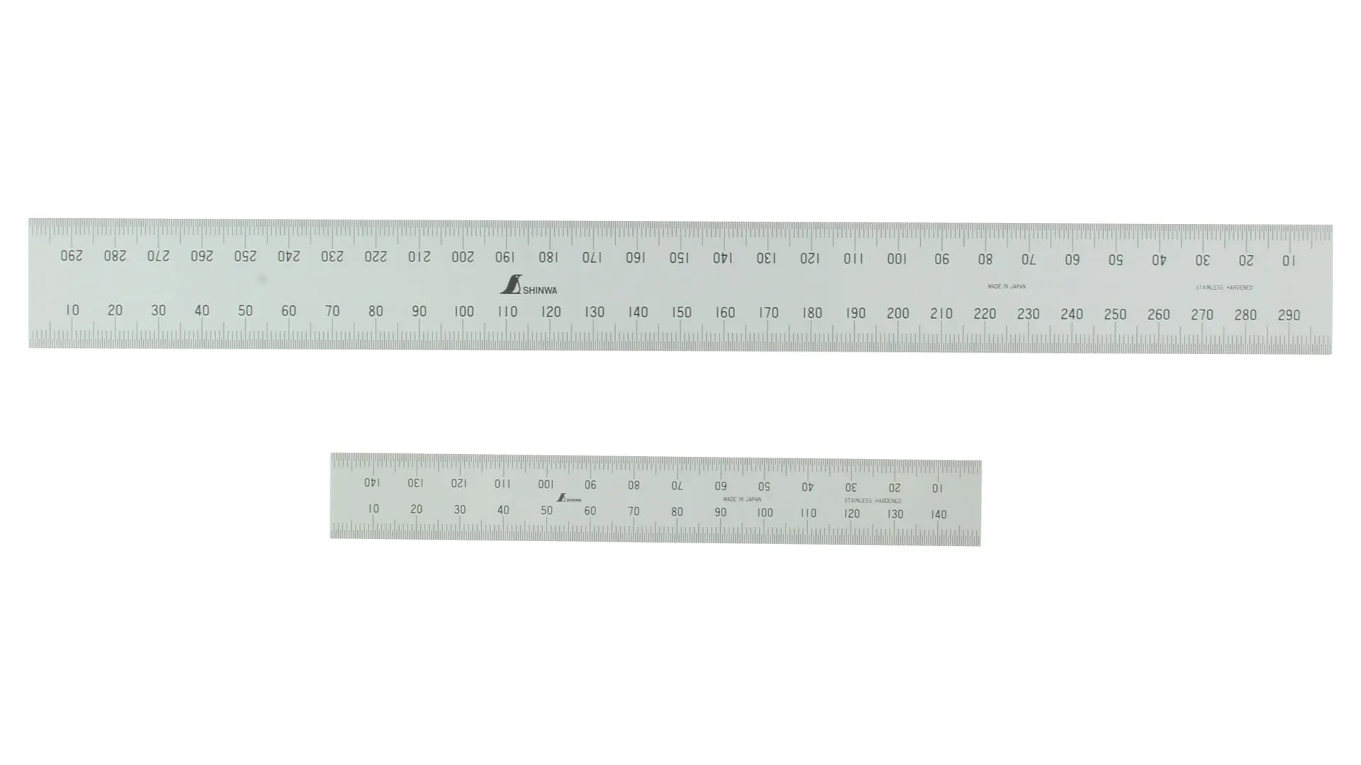 Righello in acciaio inossidabile a filo con 4 scale SHINWA